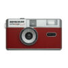 swiss+go Novocolor Cámara 35mm Medio Formato con Flash Burdeos – Reutilizable con Funda