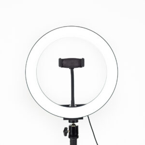 Alternative view of Anello luminoso LED swiss+go da 26 cm per mobile + Treppiede nero