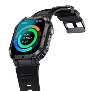 Alternative view of swiss+go Koniz – Orologio Smart sportivo con monitoraggio del ritmo e notifiche