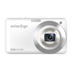 Swiss+Go SG55 – Cámara compacta blanca 8 MP con zoom 12x