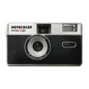 swiss+go - Fotocamera analogica riutilizzabile Novocolor 35mm con flash + Custodia e cinghia nera