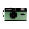 swiss+go - Câmara analógica reutilizável Novocolor 35mm com Flash + caixa e bracelete verdes