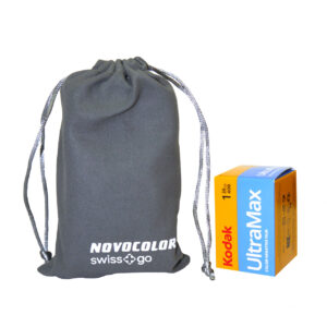 Swiss+go Novocolor 35mm Blue Analog Camera Pack with Flash | Cover Strap | Kodak Film 36 Photos | AAA battery 8 SWI401610 3