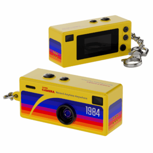 Swiss+Go Mini Compact Digital Keychain Camera Yellow