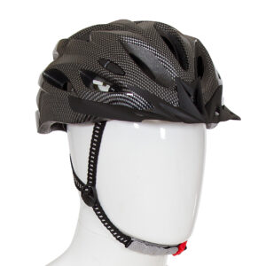 casco con luz de seguridad negro