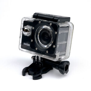 Alternative view of swiss+go Alpha Cámara Video Aventura Full HD 1080 Wi-Fi Negra + Accesorios