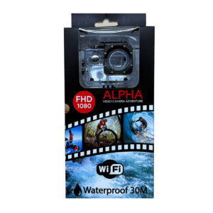swiss+go Alpha Full HD 1080 Wi-Fi Preta Câmara de Vídeo de Aventura + Acessórios 30 swi400033 5