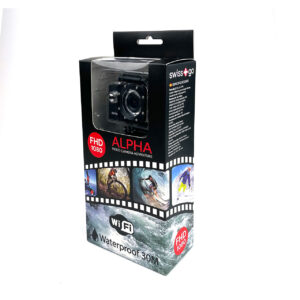 swiss+go Alpha Full HD 1080 Wi-Fi Preta Câmara de Vídeo de Aventura + Acessórios 24 swi400033 8
