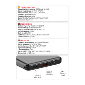 Swiss+Go EasyClip Powerbank 10000mAh Carica Rapida 22,5W 11 swi502018 5 528